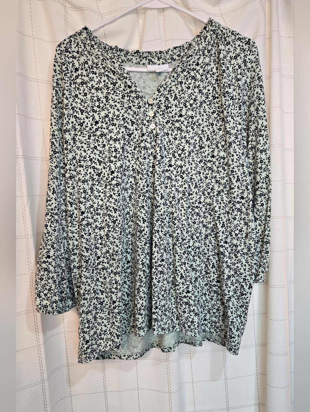 J Jill Floral Tunic Top - Picture 2 of 8